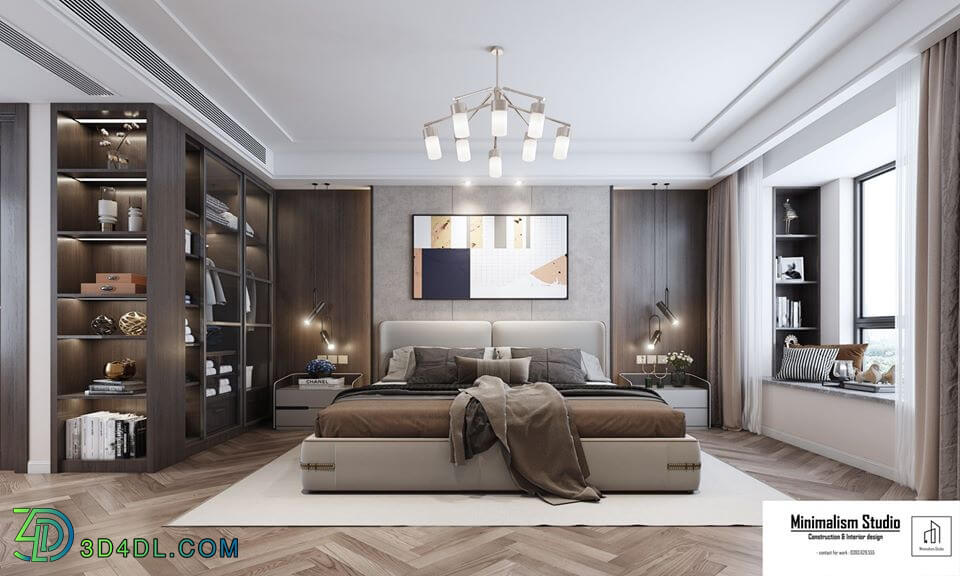 3D Interior Scenes File 3dsmax Model Bedroom 281 By Cuong Kts