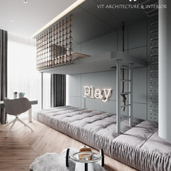  3D Interior Kidroom by Quoc Quyen 