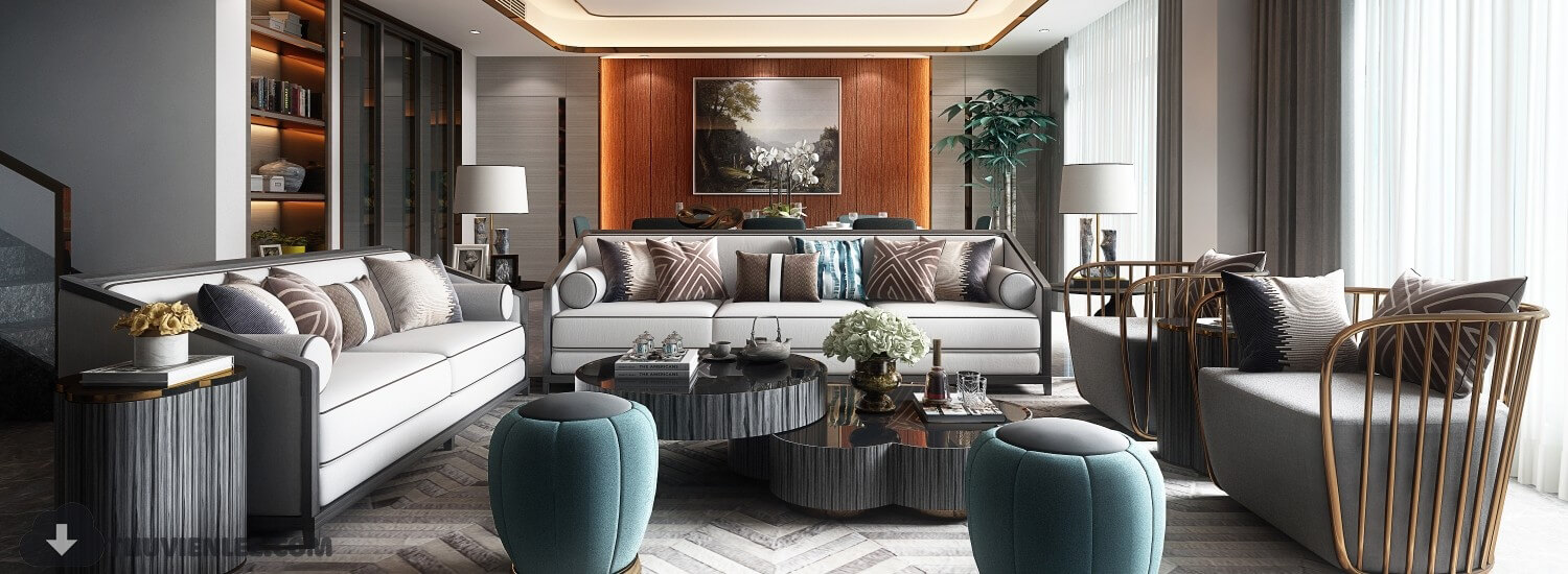  Living Room Interior by Le Anh Tuan
