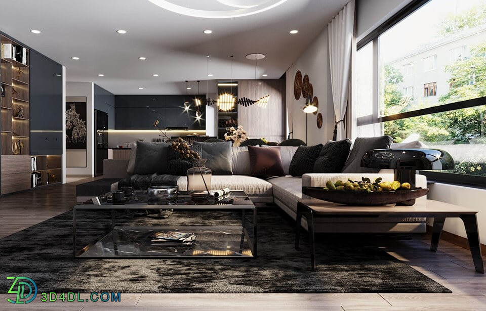 3D Interior Scenes File 3dsmax Model Livingroom 271 By NguyenHuuCong