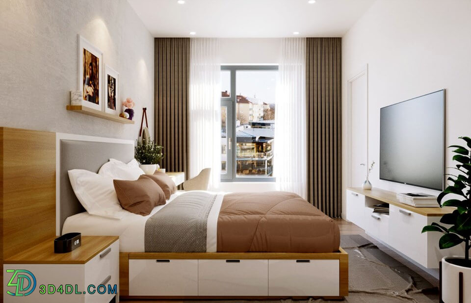 3D Interior Apartment 52 Scene File 3dsmax By LeSon 