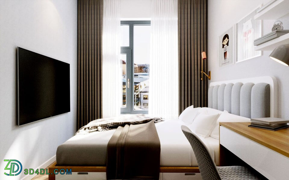 3D Interior Apartment 52 Scene File 3dsmax By LeSon 