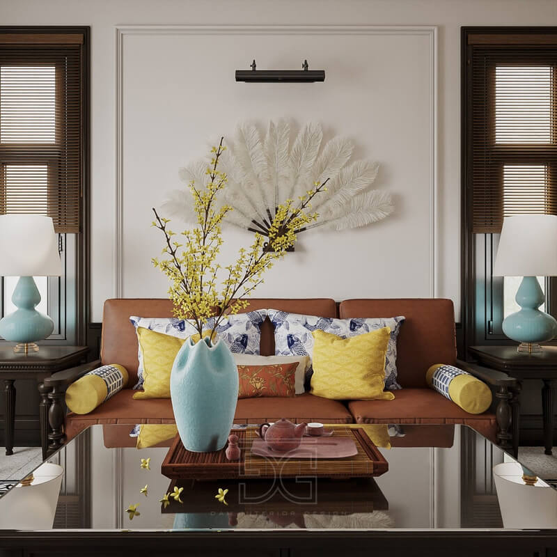  Indochine Living Room Interior Model by Dam Thanh Hai