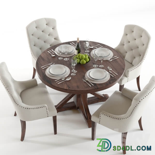 Table Chair Pottery Barn Benchwright and Lorraine 1