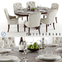 Table Chair Pottery Barn Benchwright and Lorraine 2 