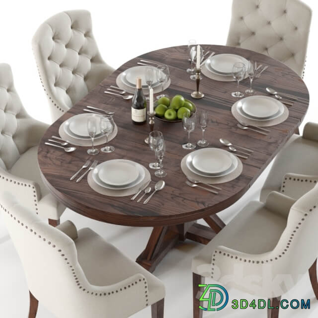 Table Chair Pottery Barn Benchwright and Lorraine 2