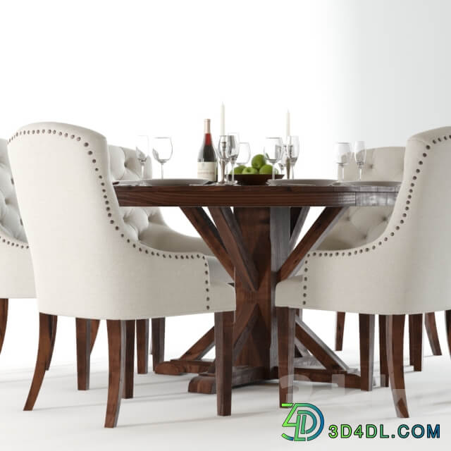Table Chair Pottery Barn Benchwright and Lorraine 2