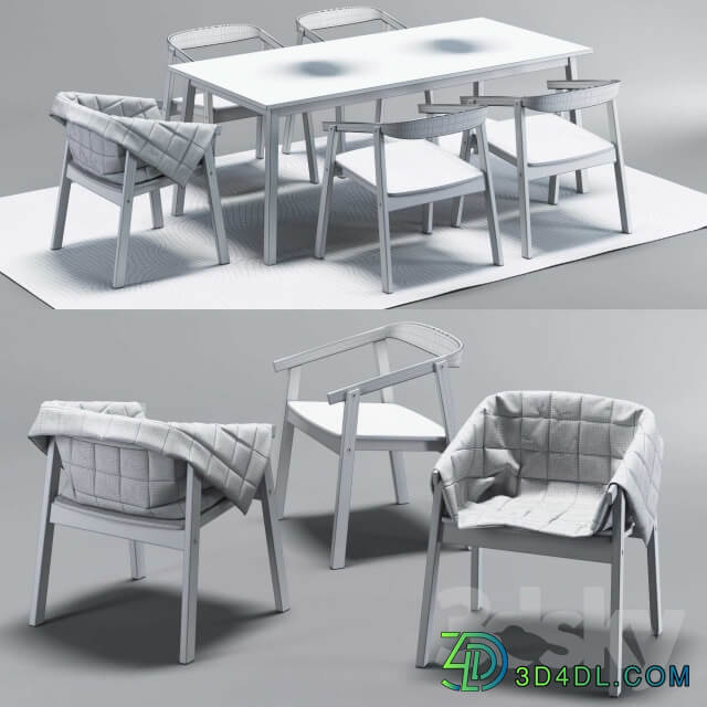 Table Chair IKEA chair Esbjorn. Table Tranetorp. Ikea PS led lamp 