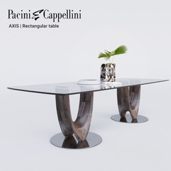 Pacini Cappellini AXIS Rectangular table 