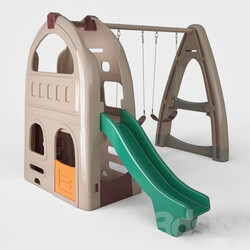 Playhouse Climber amp Swing Set 3D Models 