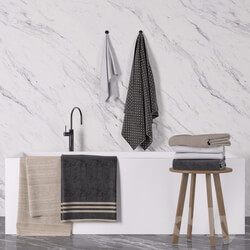 Bathroom accessories Bathroom towel set bathtub 