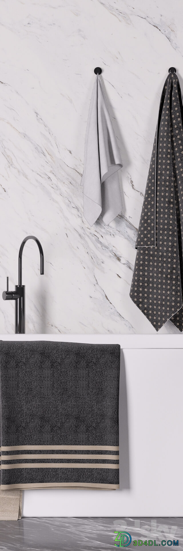 Bathroom accessories Bathroom towel set bathtub