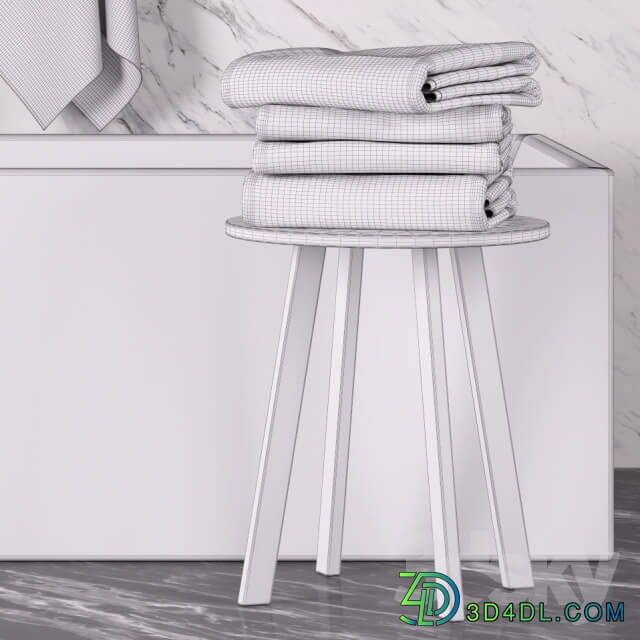 Bathroom accessories Bathroom towel set bathtub