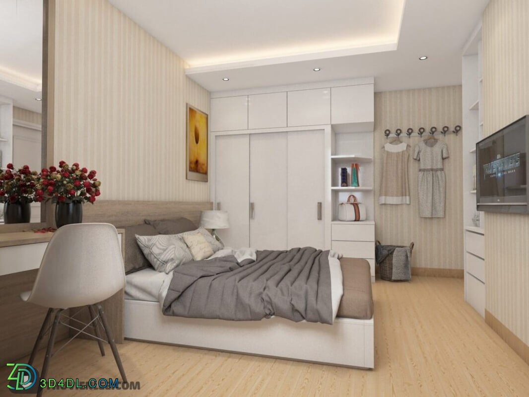 3D Interior Apartment 193 Scene File 3dsmax 