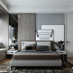 3D Interior Scenes File 3dsmax Model Bedroom 415 By Viet Long Lee 