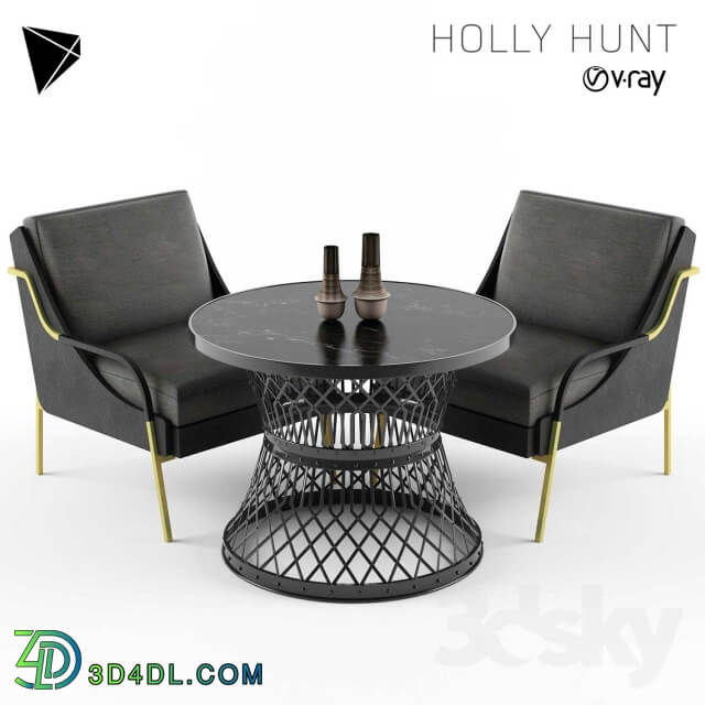 Holly Hunt Harlow Lounge Chair Set
