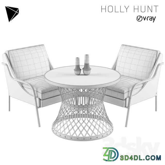 Holly Hunt Harlow Lounge Chair Set