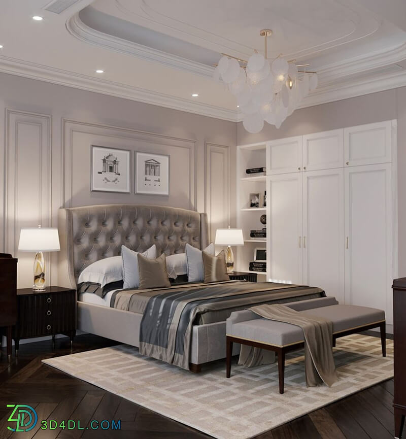 3D Interior Scene File 3dsmax Bedroom 183 By Ha Anh 