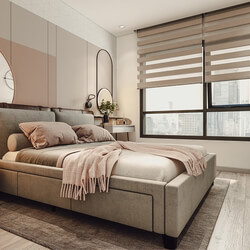 3D Interior Scenes File 3dsmax Model Bedroom 539  