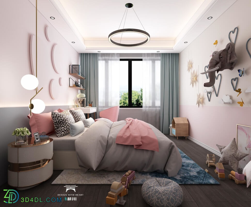 3D Interior Scenes File 3dsmax Model Bedroom 211 By LamQuangThang