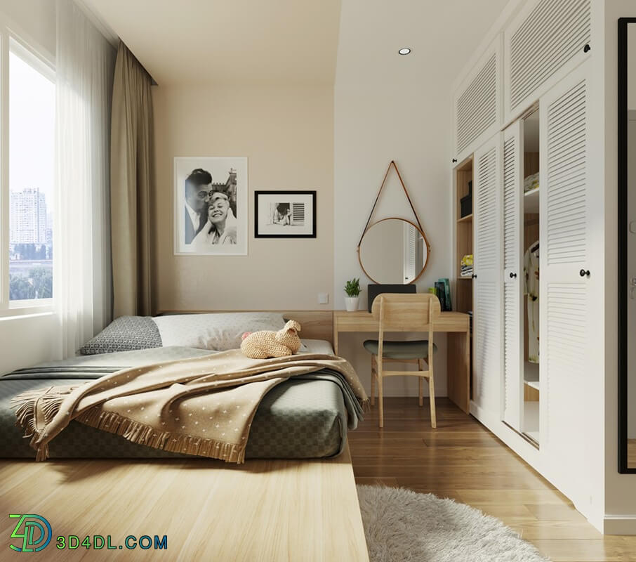 3D Interior Scenes File 3dsmax Model Bedroom 139 By NguyenDangHung