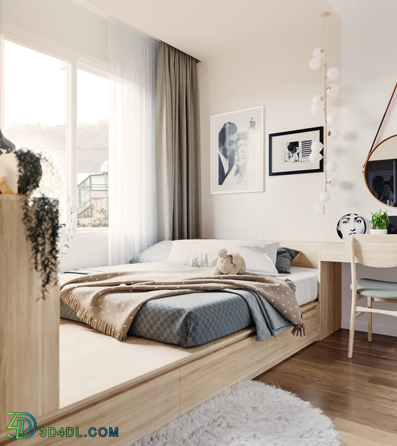 3D Interior Scenes File 3dsmax Model Bedroom 139 By NguyenDangHung