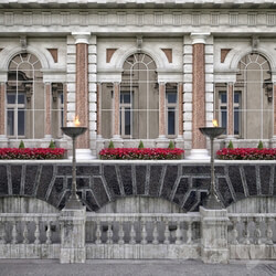 The facade Fleet Street Historical Building London 