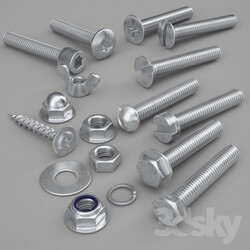 Fixing nuts screws bolts washers screws 