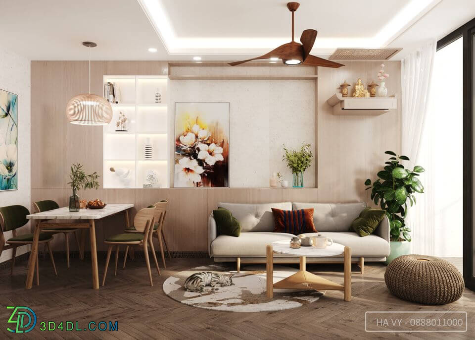 3D Interior Apartment 189 Scene File 3dsmax By Tran Ha Vy