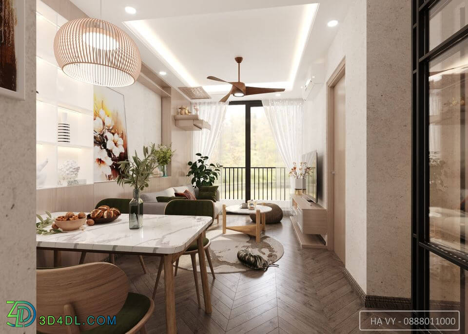 3D Interior Apartment 189 Scene File 3dsmax By Tran Ha Vy