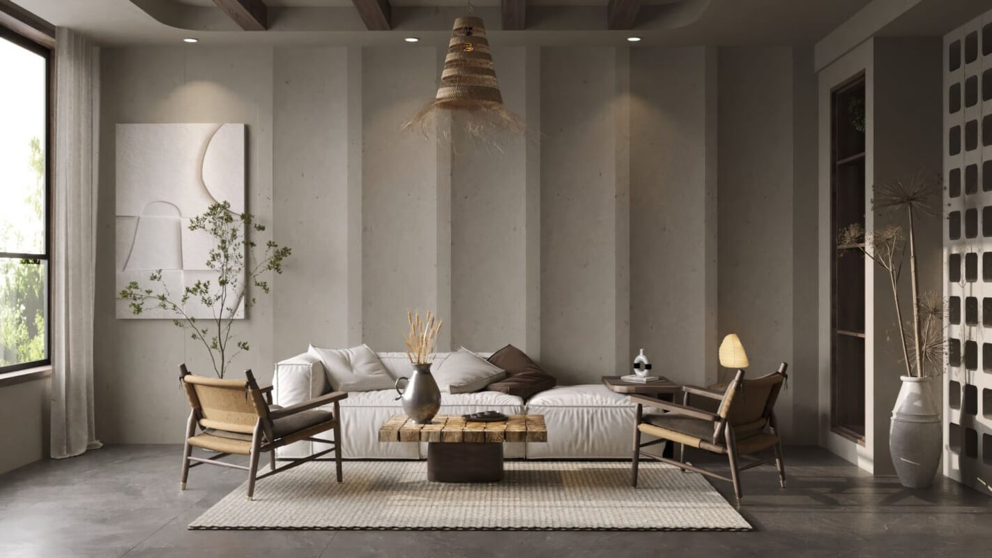  3D Living Room Interior By Huynh Ngoc Thinh