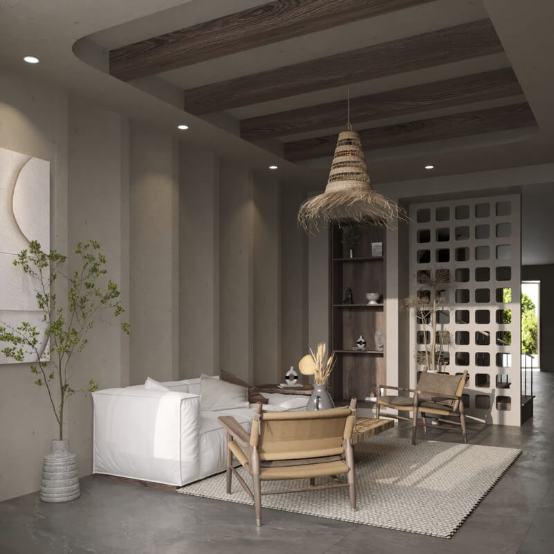  3D Living Room Interior By Huynh Ngoc Thinh