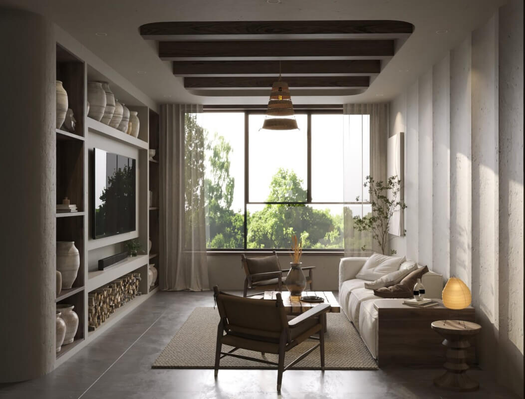  3D Living Room Interior By Huynh Ngoc Thinh