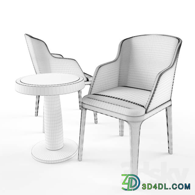 Table Chair Poliform Grace amp Anna