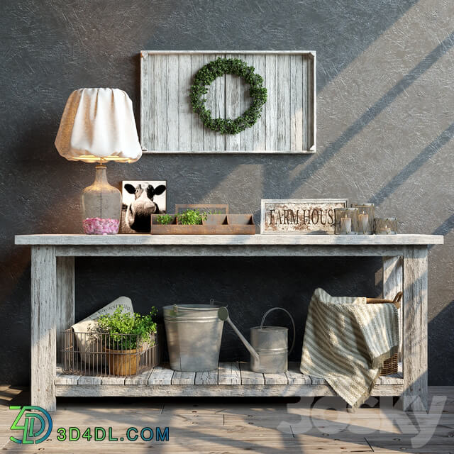 Farm house decoration set 3D Models
