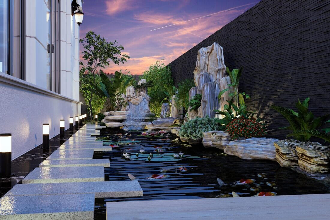 3D Koi Aquarium Model 3dsmax Robert Pham