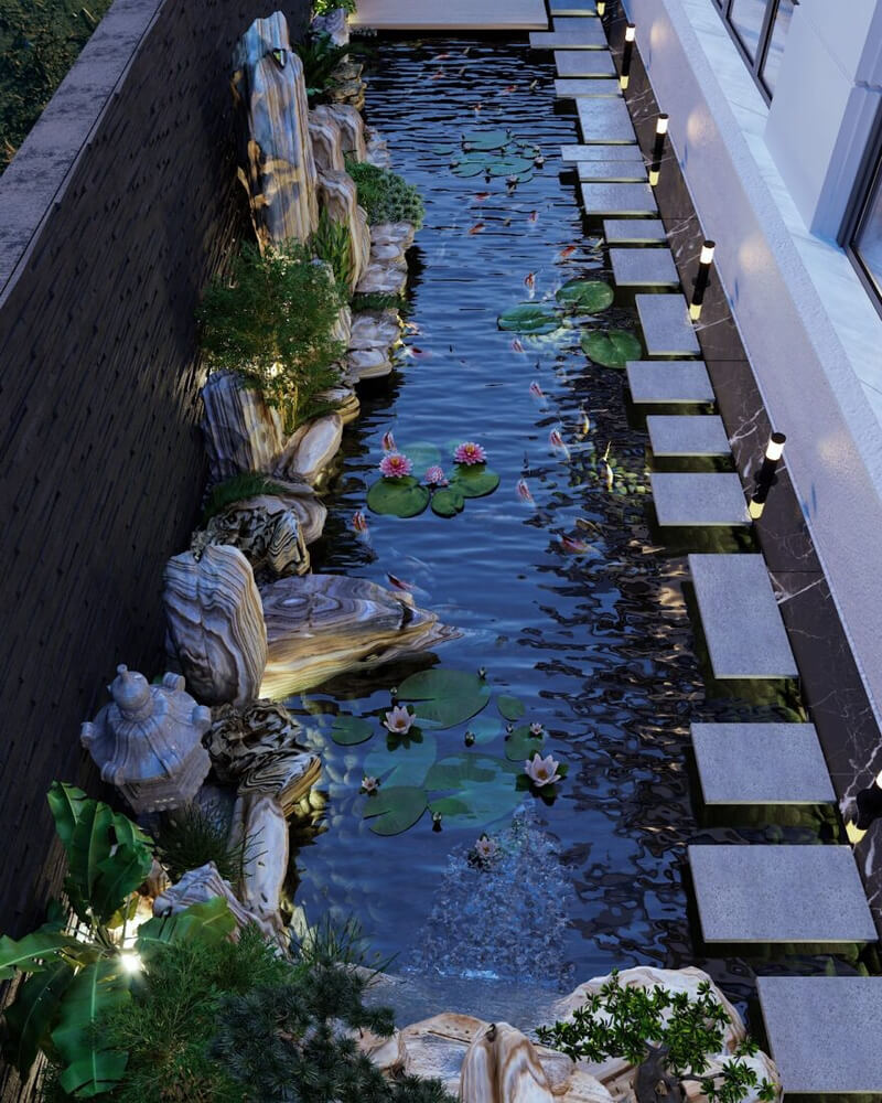 3D Koi Aquarium Model 3dsmax Robert Pham