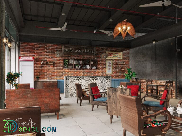 3D Model Interior Coffee 40 Scenes File 3dsmax By ThanhTrung Ace