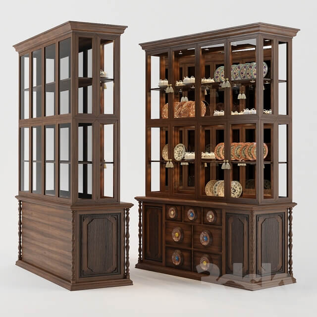 Wardrobe Display cabinets Display cabinets both sides 