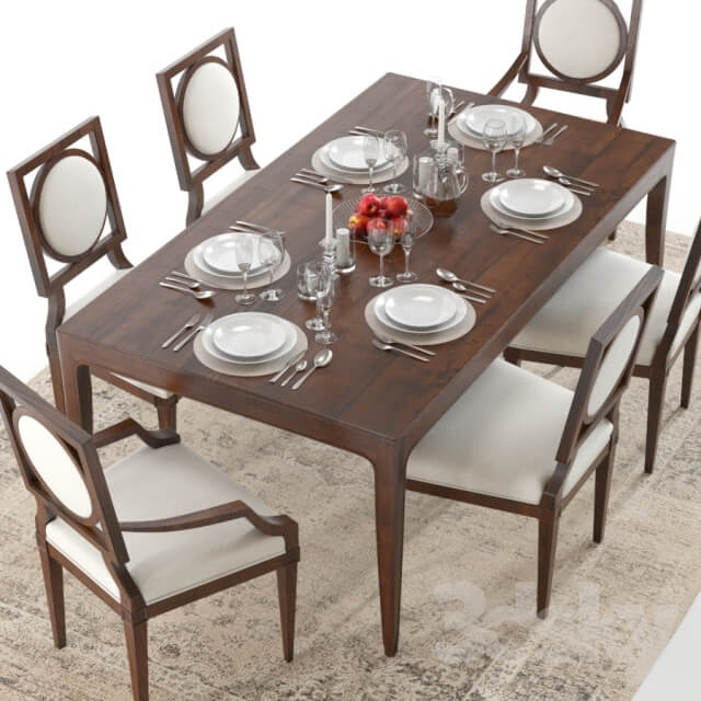 Table Chair Baker Cheval and Louis