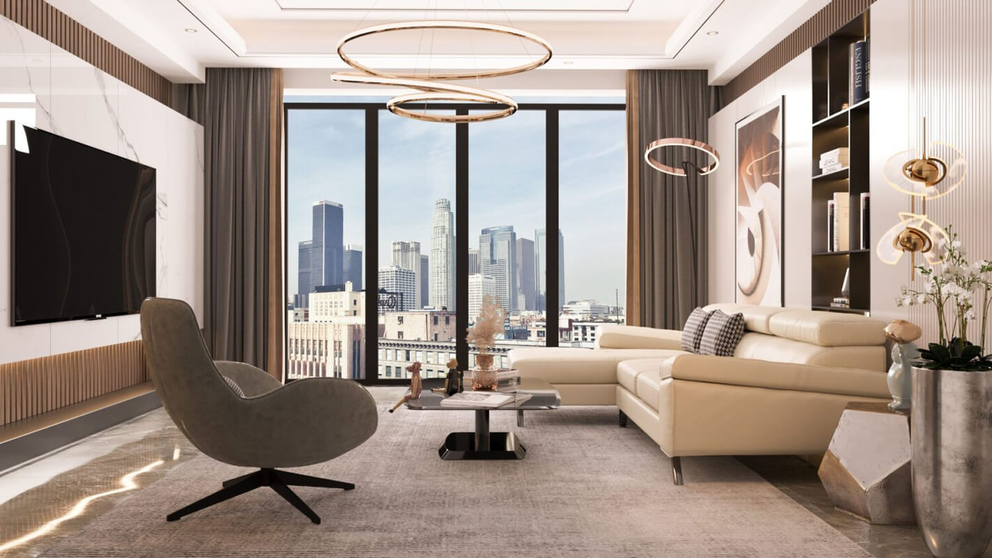  Living Room Interior Model By Hoang Gia