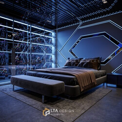  Bedroom Interior Model by Cao Hoang Nhat Long 
