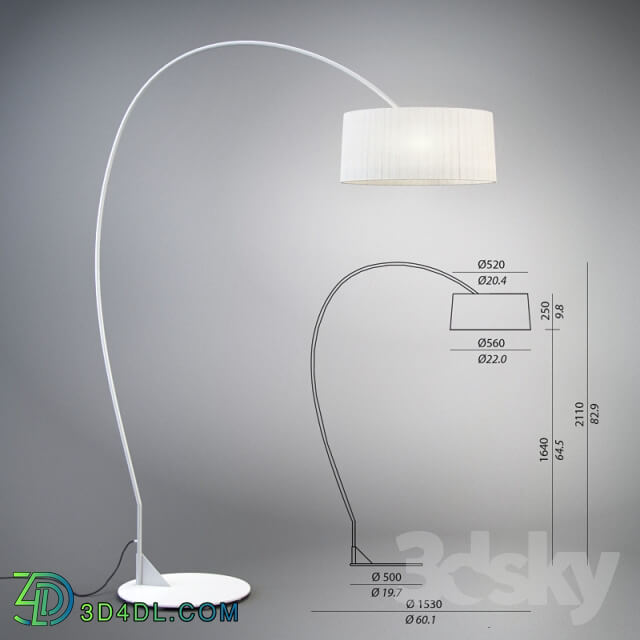 CONTARDI Divina Arco floor lamp