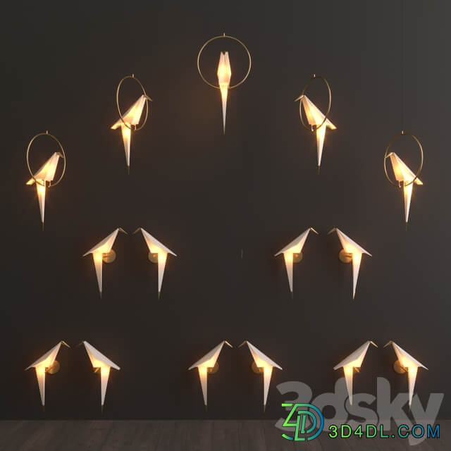 Moooi Bird Lights 2 Pendant light 3D Models