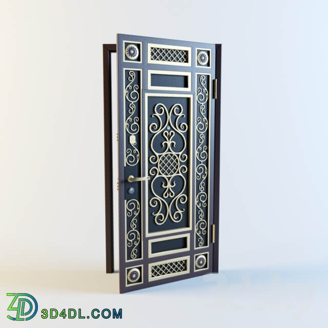 Metal entrance door quot Uzkovka quot 01