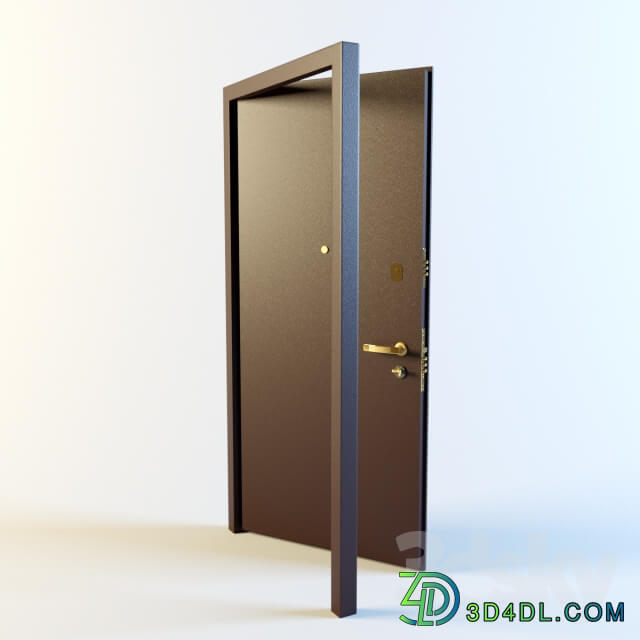 Metal entrance door quot Uzkovka quot 01