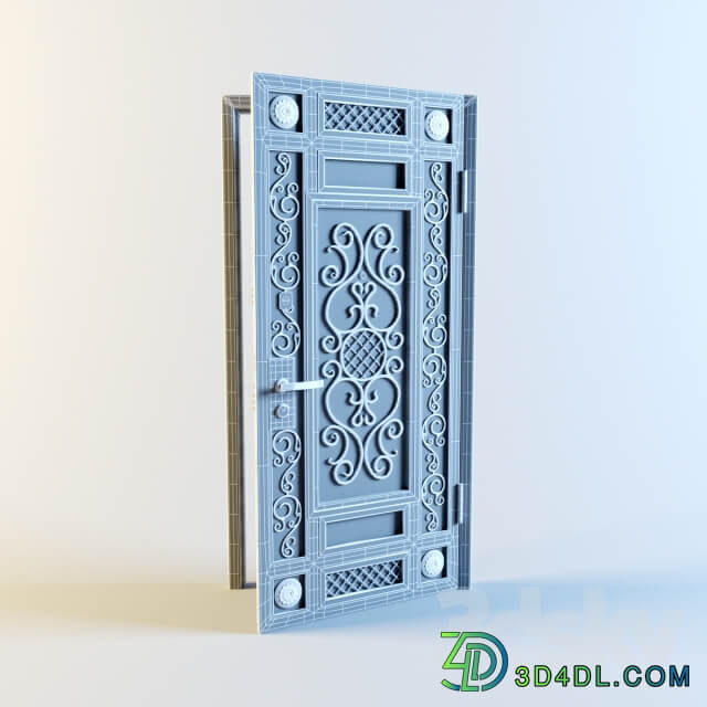 Metal entrance door quot Uzkovka quot 01