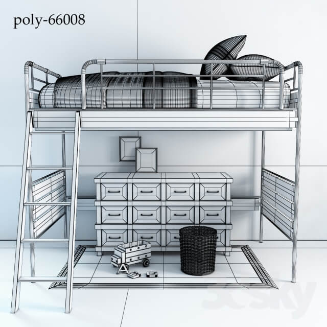 Bed Pottery barn Owen Twin Loft Bed 1