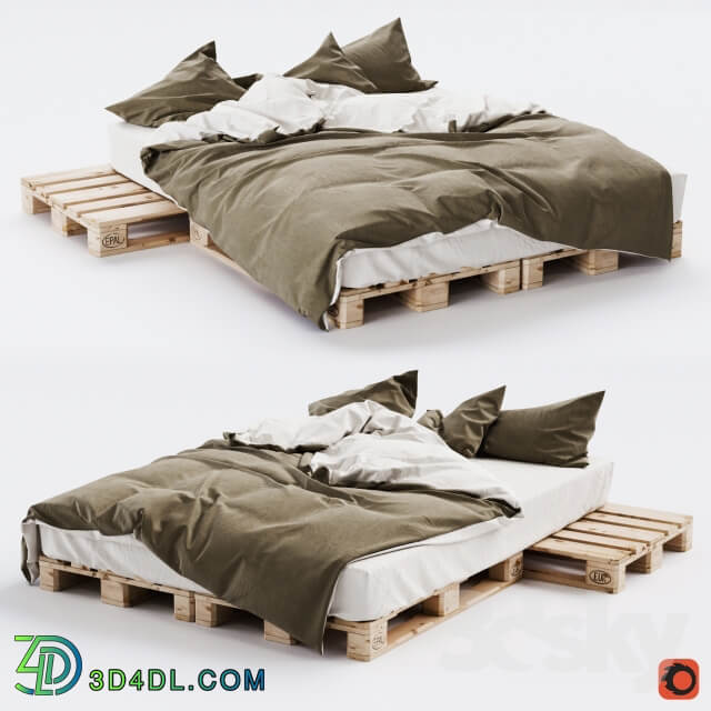 Bed Euro Pallet Bed 2