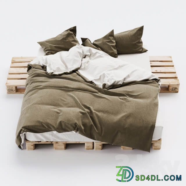 Bed Euro Pallet Bed 2